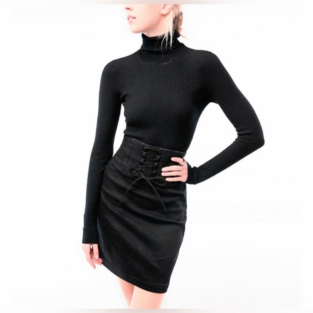 Express Corset Black Pencil Skirt